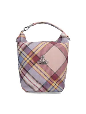 Tartan Logo Bucket Bag ?C Multicolor stylish bucket bags