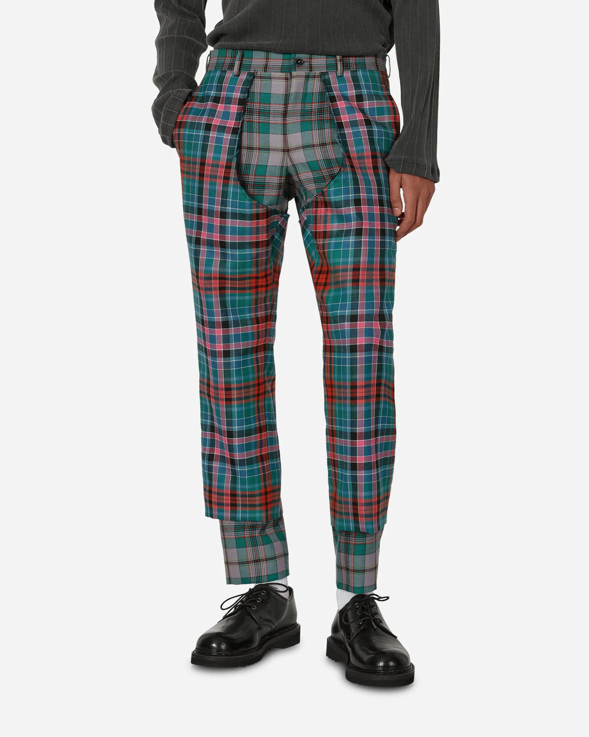 Tartan Wool Trousers Multicolor Men's sweatshirt