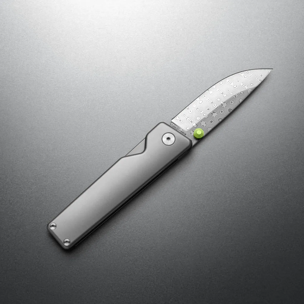 The Chapter 2 | Titanium   Damasteel SMALL DEFECT SALE