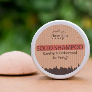 Three Hills Soap Anti-Dandruff Solid Shampoo - Rosehip and Cedarwood 