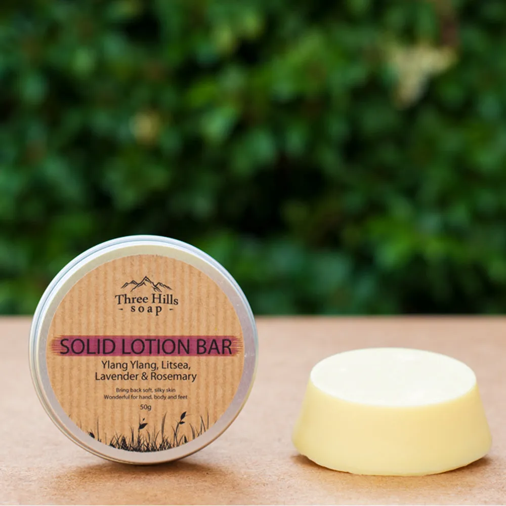 Three Hills Soap Solid Lotion Bar with Ylang Ylang 