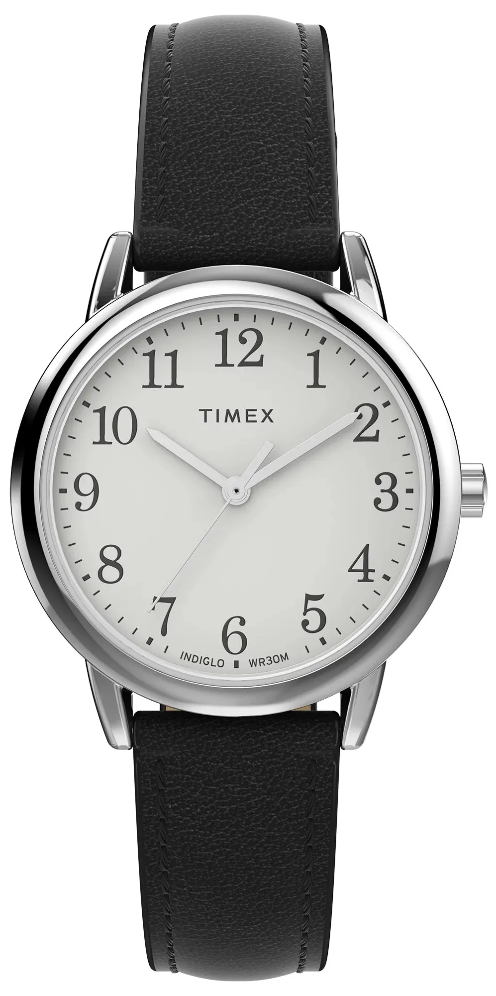 Timex Easy Reader Classic Black Leather Strap Watch TW2W32500 