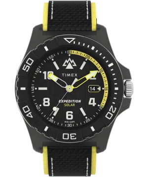 Timex Expedition 46mm Black Dial Fabric Strap Watch TW2V66200 