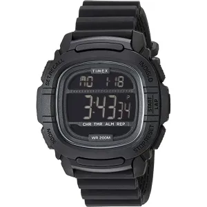 Timex Men's Watch - Command Alarm Black Silicone Strap Digital Dial | TW5M26100JT 
