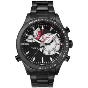 Timex Men's Watch - Intelligent Black Plated Stainless Steel Bracelet | TW2P72800 