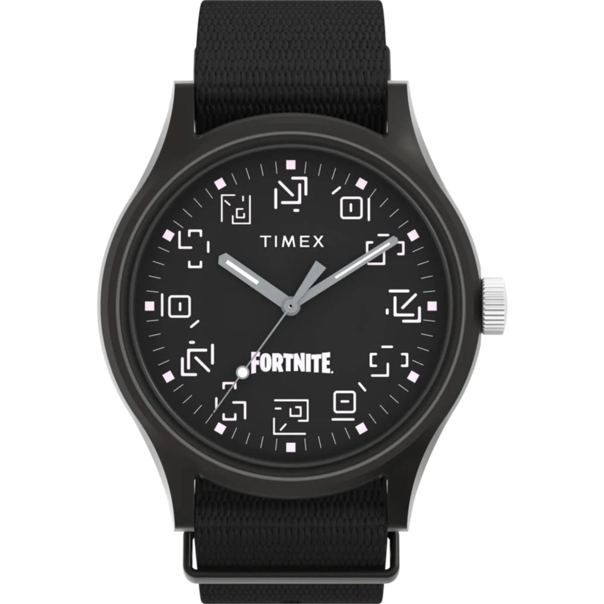 Timex Men's Watch - MK1 Fortnite Aluminum Case Black Dial Fabric Strap | TW2W97000 Luxury Quartz Watch Quartz Watch Sale
