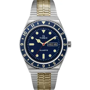 Timex Men's Watch - Q Diver Quartz Blue Dial Stainless Steel Bracelet | TW2V18400ZV Luxury Quartz Watch Quartz Watch Sale