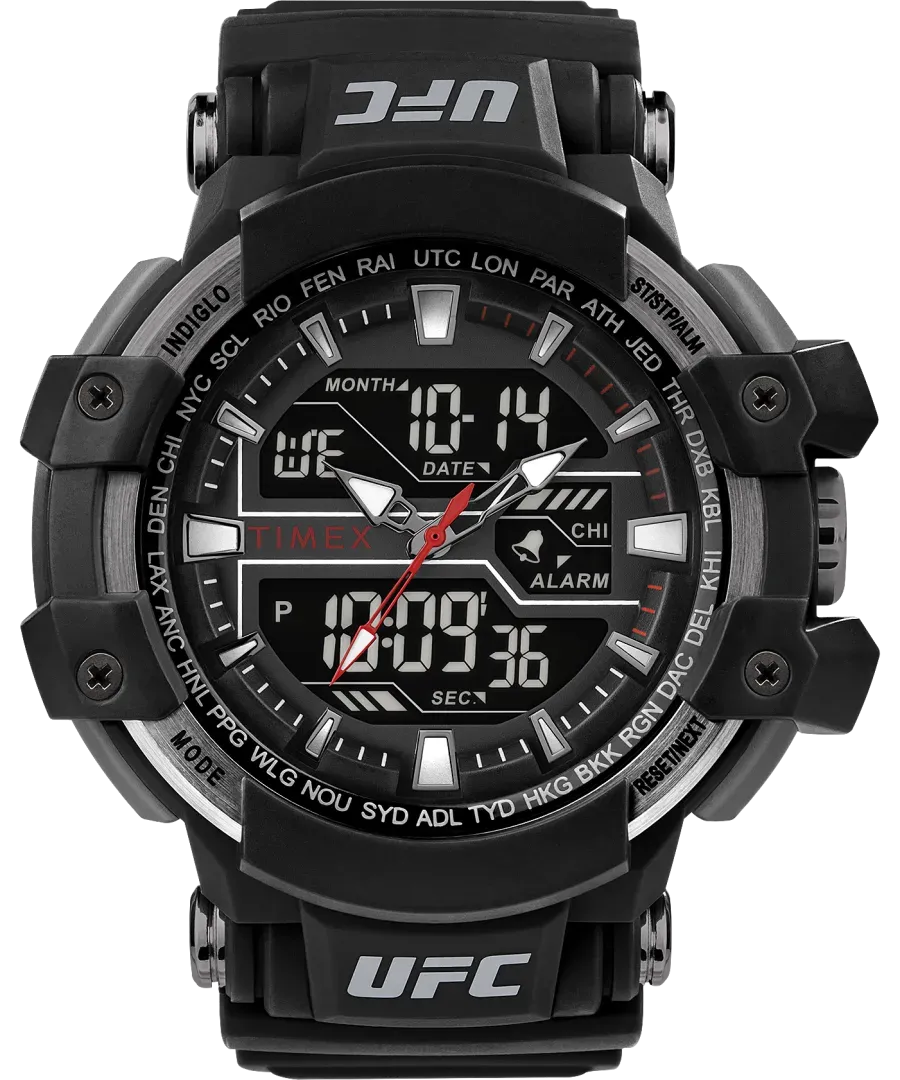 Timex UFC Combat 53mm Resin Strap Watch TW5M51800 