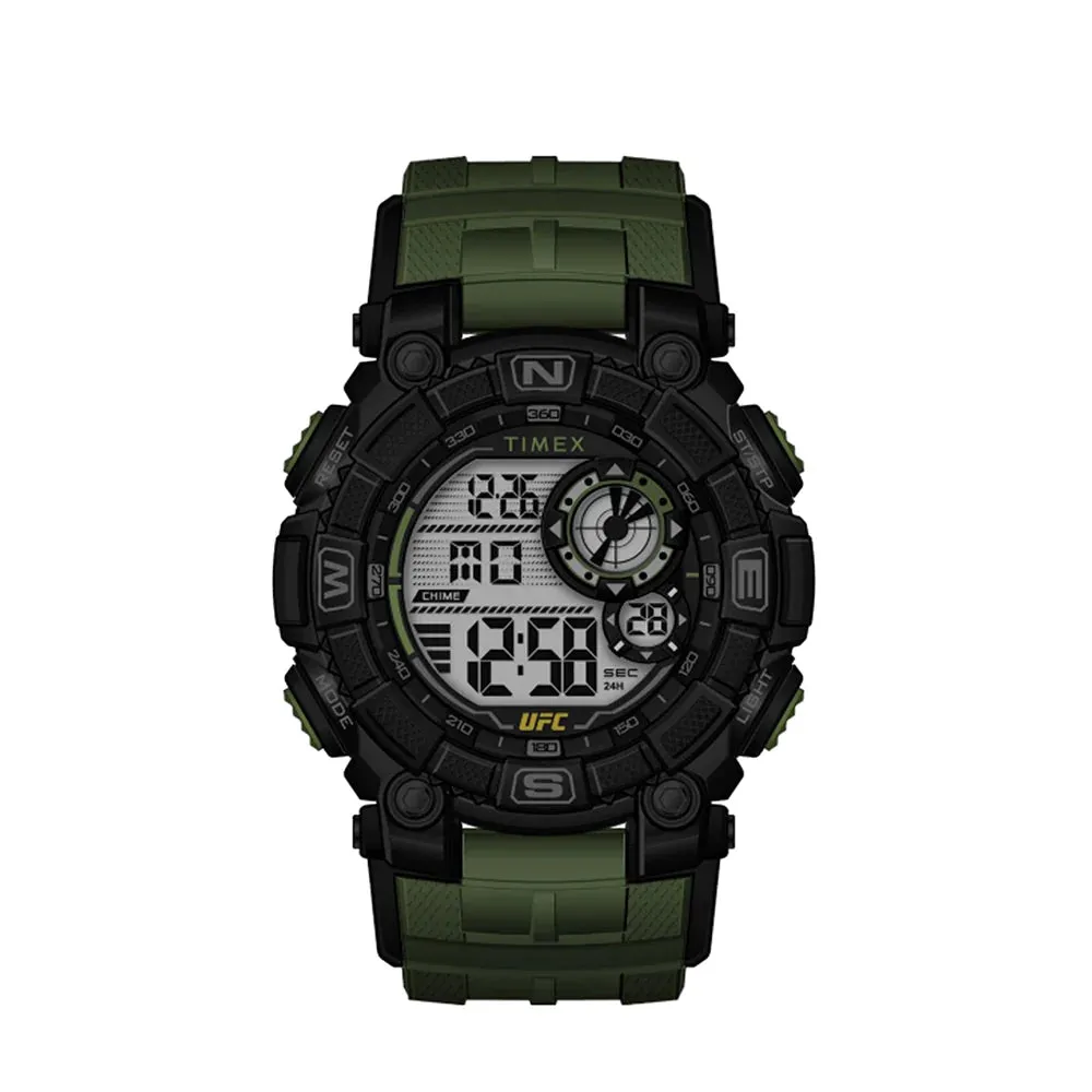 Timex Ufc Redemption Digital 53mm Resin Band Watch TW5M53900 
