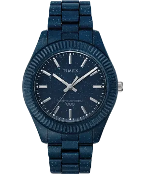 Timex Waterbury Ocean Recycled Plastic Bracelet Watch TW2V37400 