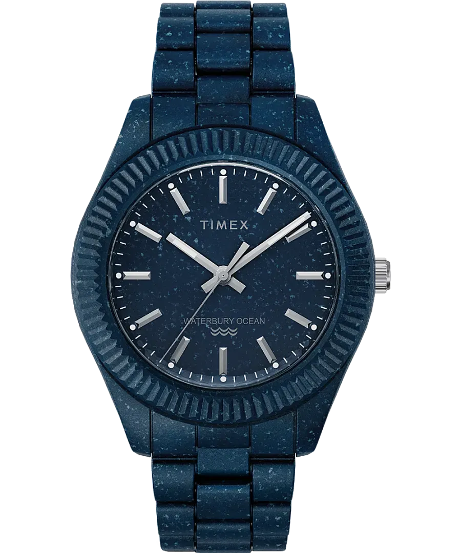 Timex Waterbury Ocean Recycled Plastic Bracelet Watch TW2V37400 