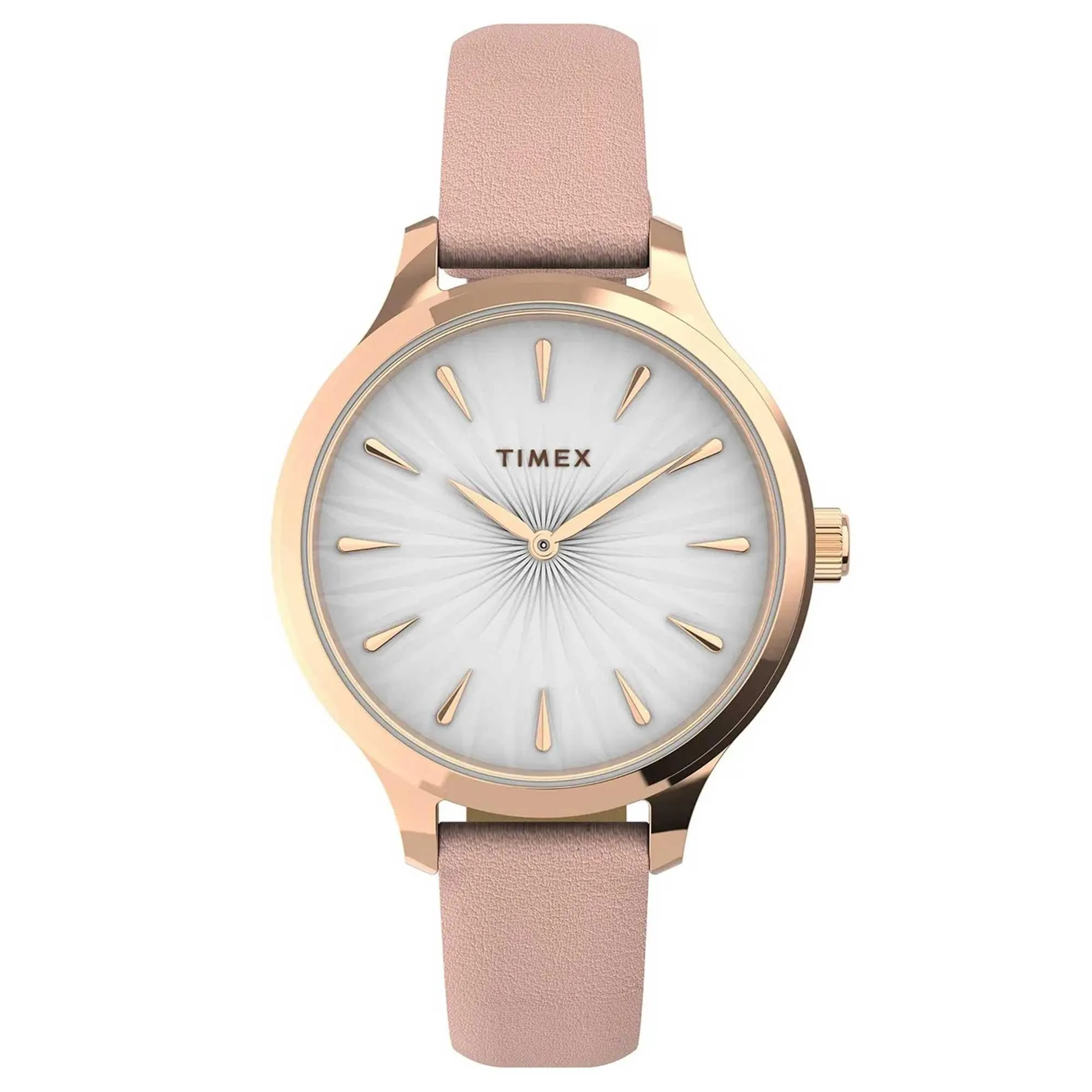 Timex Women's Quartz Watch - Peyton White Dial Genuine Leather Strap | TW2V06700VQ Luxury Quartz Watch Quartz Watch Sale