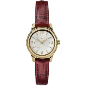 Timex Women's Watch - Core Quartz Silver Dial Brown Leather Strap | TW2R85800 Luxury Quartz Watch Quartz Watch Sale