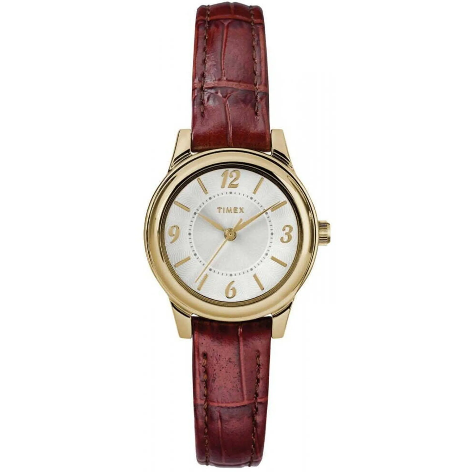 Timex Women's Watch - Core Quartz Silver Dial Brown Leather Strap | TW2R85800 Luxury Quartz Watch Quartz Watch Sale