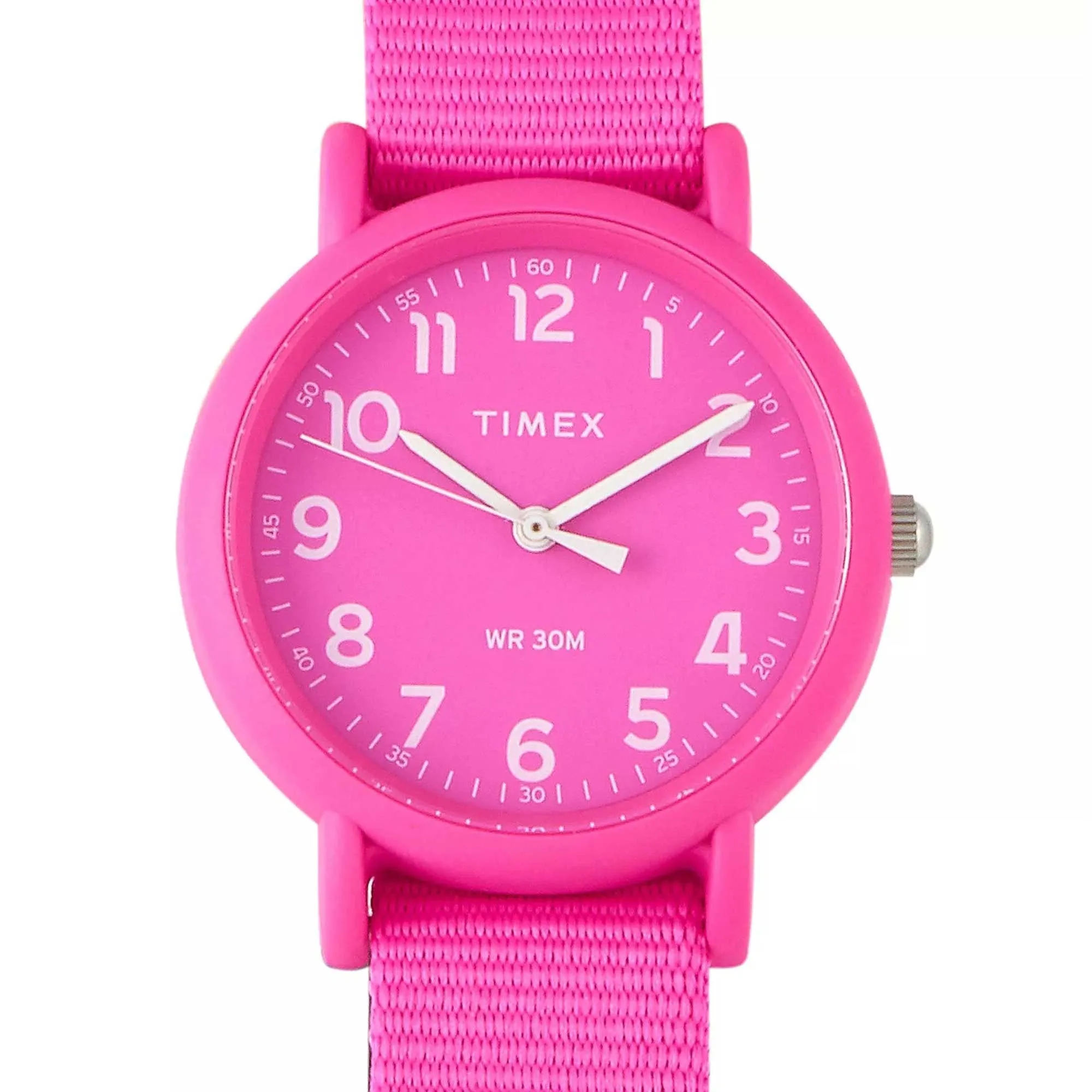 Timex Women's Watch - Weekender Quartz Resin Case Pink Dial Nylon Strap | TWG018100 Luxury Quartz Watch Quartz Watch Sale