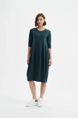 Clothings Tirelli - 25D3611 Diagonal Seam Winter Dress Dresses women dresses dress stores