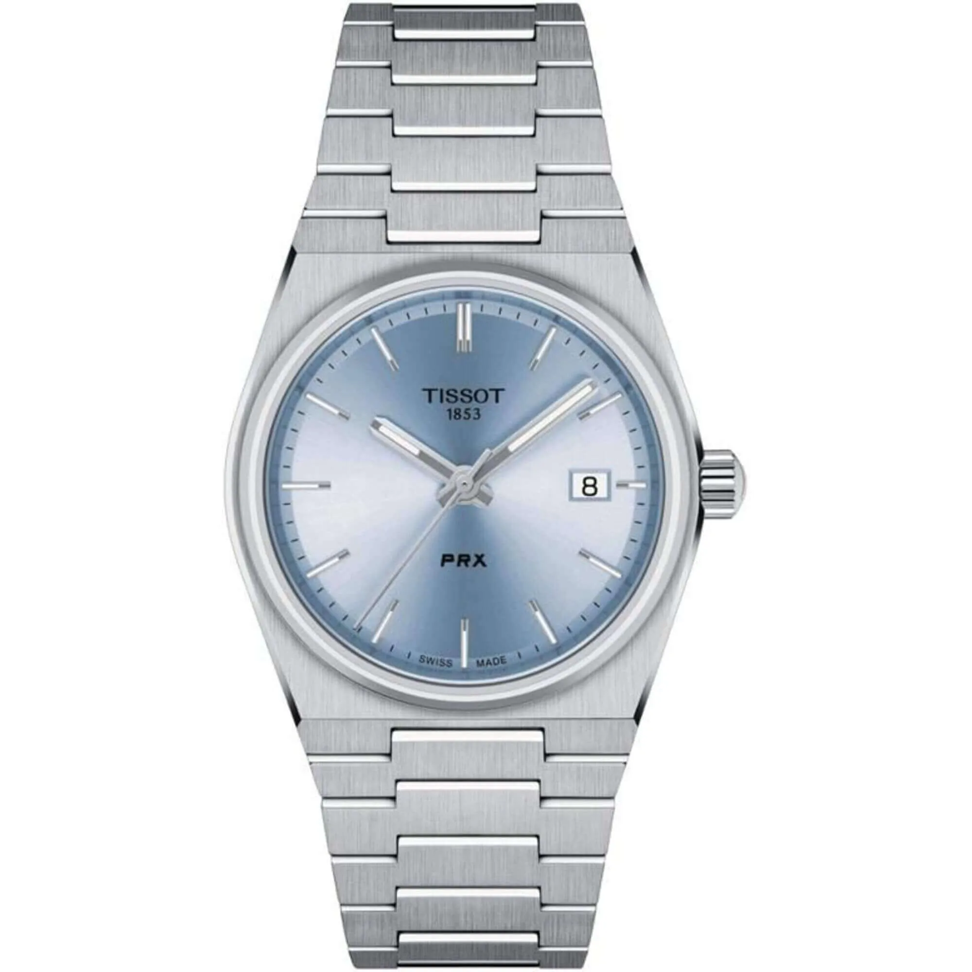 Tissot Men's Watch - PRX Quartz Sky Blue Dial Silver Bracelet | T1372101135100 Luxury Quartz Watch Quartz Watch Sale
