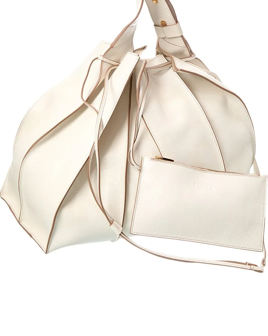 TOD??s Logo Grande Leather Bucket Bag