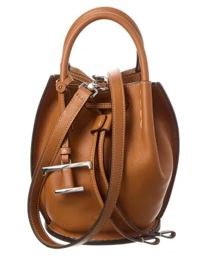 TOD??s Logo Mini Leather Bucket Bag stylish bucket bags