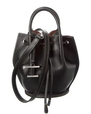 TOD??s Logo Mini Leather Bucket Bag stylish bucket bags