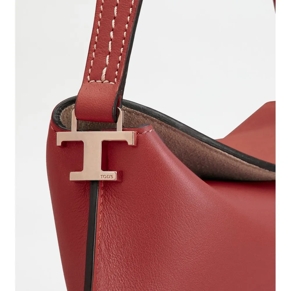 Tod's T Case Hobo Bag in Leather Micro