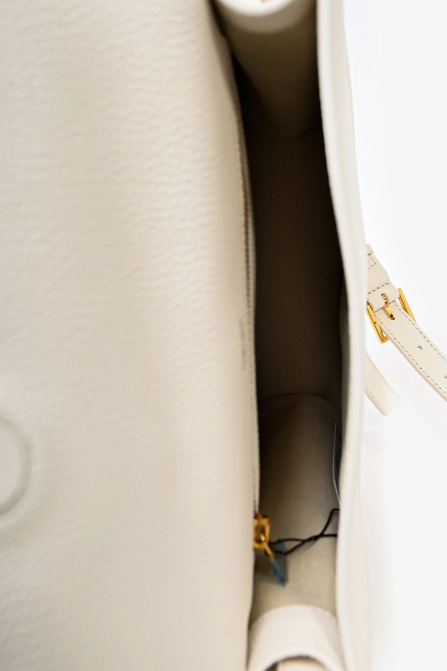 Tom Ford White Leather Large Crossbody Bag