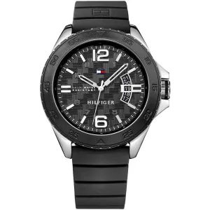 Tommy Hilfiger Men's Watch - Cody Quartz Black Dial Rubber Strap | 1791203 Luxury Quartz Watch Quartz Watch Sale