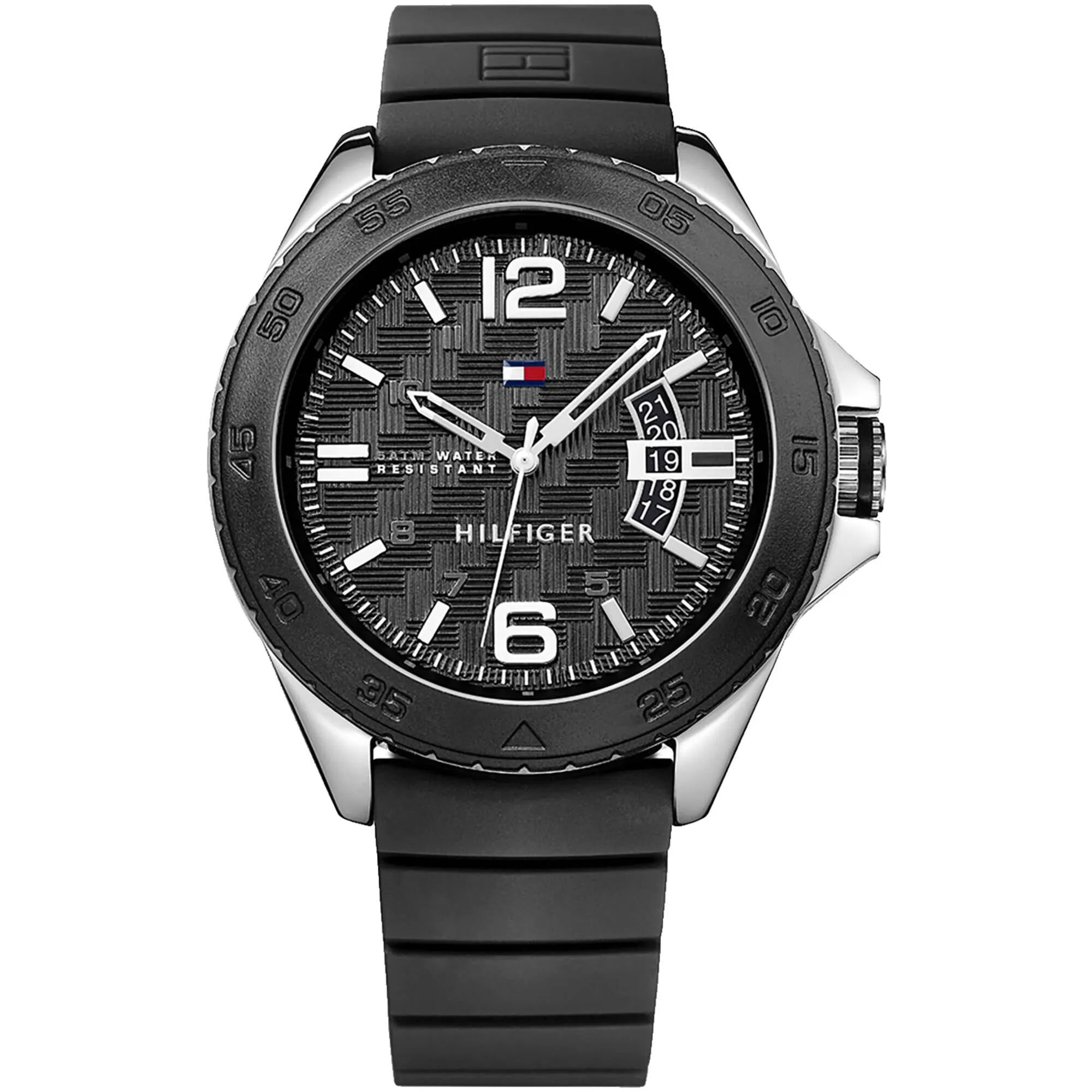 Tommy Hilfiger Men's Watch - Cody Quartz Black Dial Rubber Strap | 1791203 Luxury Quartz Watch Quartz Watch Sale