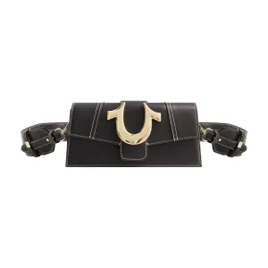 True Religion Horseshoe small flap belt bags on sale