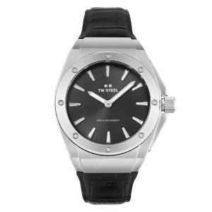 TW Steel CEO Tech Ladies 38mm Black Leather Strap CE4033 