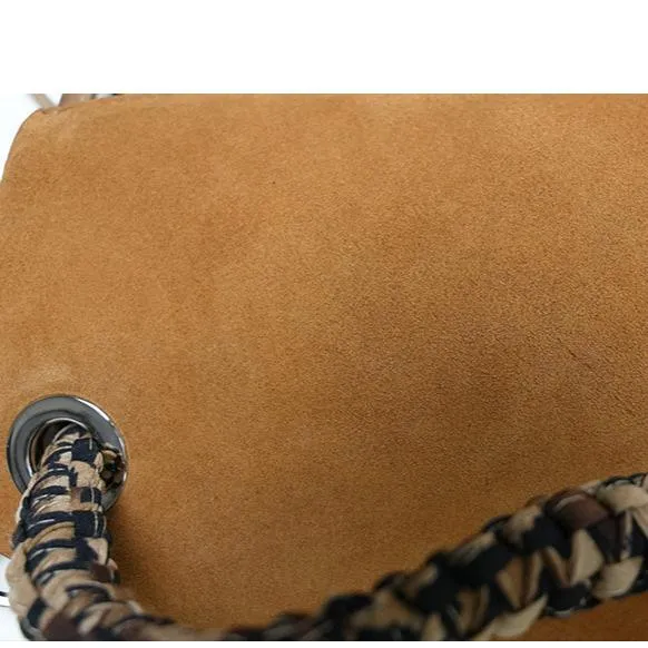 Unique Design Genuine Leather Large Tote Bucket Bag for Women | Suede Leather Autumn Tassel Bucket Bag