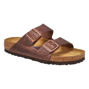 Sandale Arizona Soft Bed Unisexe en Cuir Huilé Habana