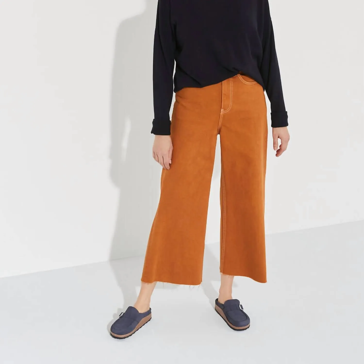 Sandale unisexe Buckley en daim et cuir couleur nuit