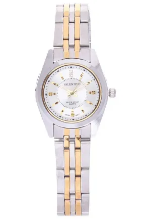 Valentino 20121691-TWO TONE - GOLD DIAL Stainless Steel Watch for Women Affordable casual watches Sporty casual watches Affordable luxury casual watches
