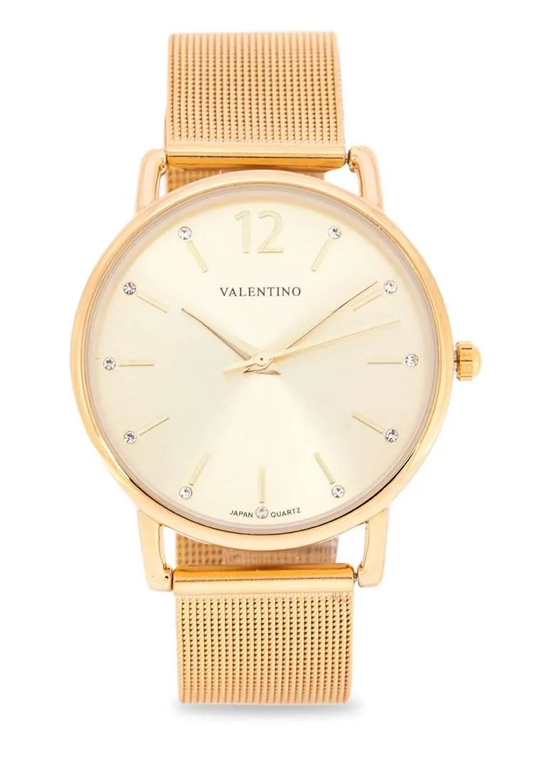 Valentino 20122227-GOLD DIAL Gold Watch for Women Affordable casual watches Sporty casual watches Affordable luxury casual watches