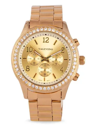 Valentino 20122244-GOLD DIAL Gold Watch for Women Affordable casual watches Sporty casual watches Affordable luxury casual watches