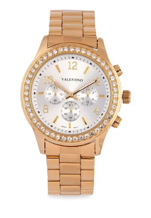 Valentino 20122244-SILVER DIAL Gold Watch for Women Affordable casual watches Sporty casual watches Affordable luxury casual watches
