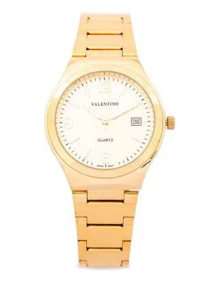 Valentino 20122264-GOLD DIAL - LINE Gold Stainless Watch for Men Affordable casual watches Sporty casual watches Affordable luxury casual watches