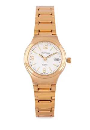 Valentino 20122265-WHITE DIAL - LINE Gold Stainless Watch for Women Affordable casual watches Sporty casual watches Affordable luxury casual watches