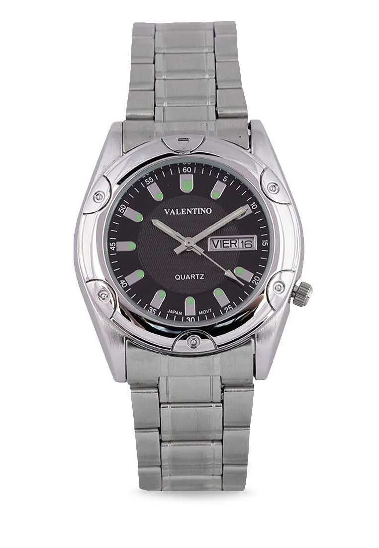 Valentino 20122295-BLACK DIAL Stainless Steel Watch for Women Affordable casual watches Sporty casual watches Affordable luxury casual watches
