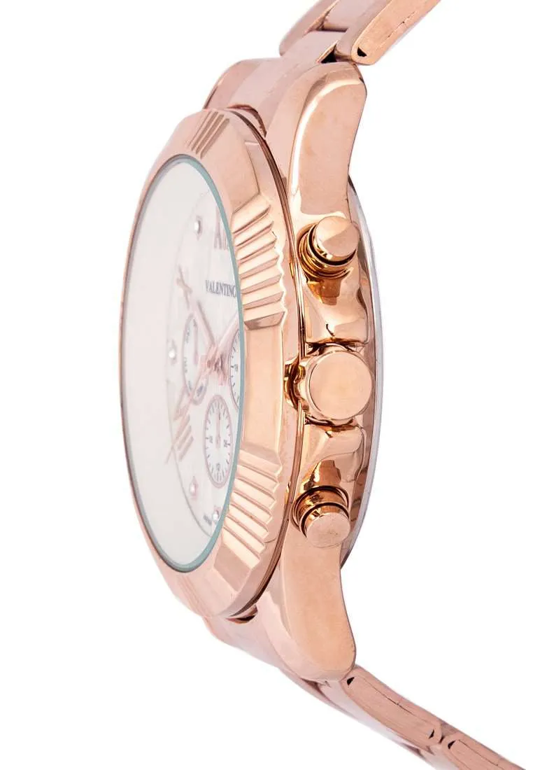 Valentino 20122302-ROSE-WHT DL Stainless Steel Watch for Women