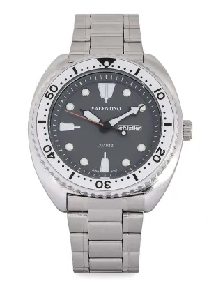 Valentino 20122309-WHT RING-GREY DL Stainless Steel Watch for Men Affordable casual watches Sporty casual watches Affordable luxury casual watches