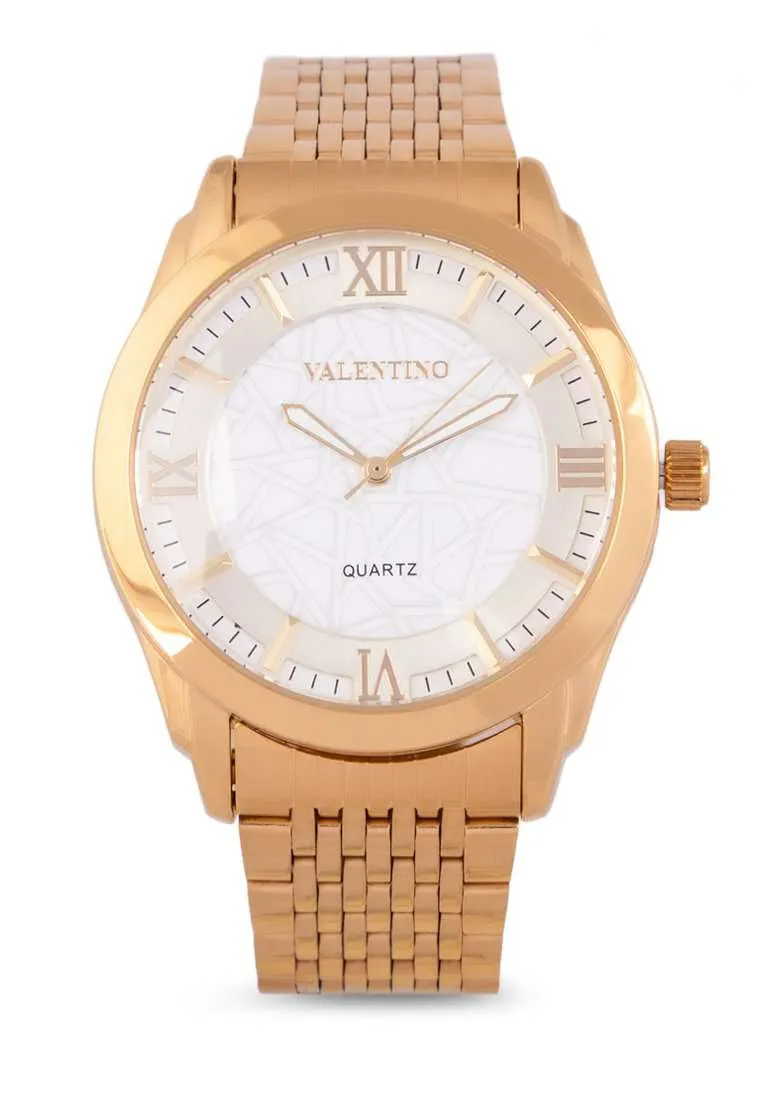 Valentino 20122319-BLK WHT DIAL Gold Watch for Women Affordable casual watches Sporty casual watches Affordable luxury casual watches