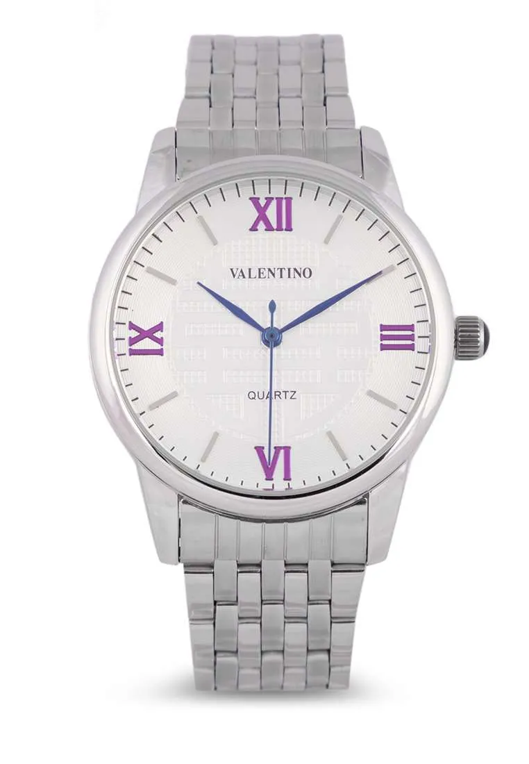 Valentino 20122323-WHITE DIAL Silver Stainless Steel Watch for Women Affordable casual watches Sporty casual watches Affordable luxury casual watches