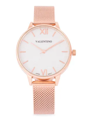 Valentino 20122340-ROSE Stainless Steel Strap  Analog Watch for Women Affordable casual watches Sporty casual watches Affordable luxury casual watches