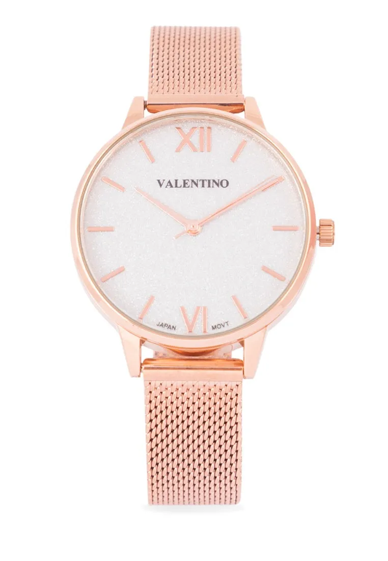 Valentino 20122340-ROSE Stainless Steel Strap  Analog Watch for Women Affordable casual watches Sporty casual watches Affordable luxury casual watches