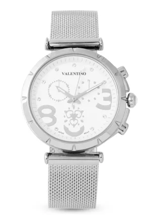 Valentino 20122347-SILVER Stainless Steel Strap  Analog Watch for Women Affordable casual watches Sporty casual watches Affordable luxury casual watches