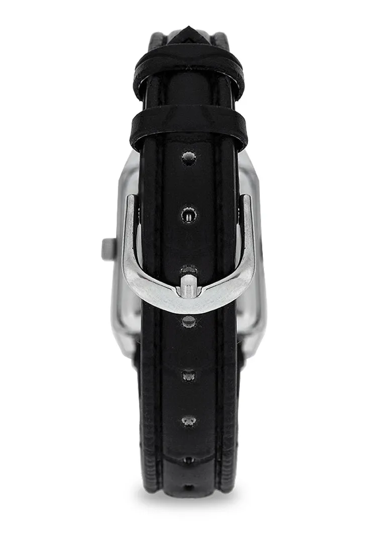 Valentino 20122376-BLK STRAP - BLACK DIAL Leather Strap Analog Watch for Women