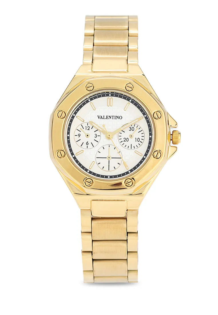Valentino 20122470-SILVER DIAL Stainless Steel Strap Analog Watch for Women Affordable casual watches Sporty casual watches Affordable luxury casual watches