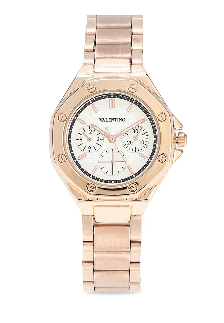 Valentino 20122471-SILVER DIAL Stainless Steel Strap Analog Watch for Women Affordable casual watches Sporty casual watches Affordable luxury casual watches